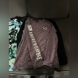 Abercrombie and fitch long sleeve shirts size 7/8 boys